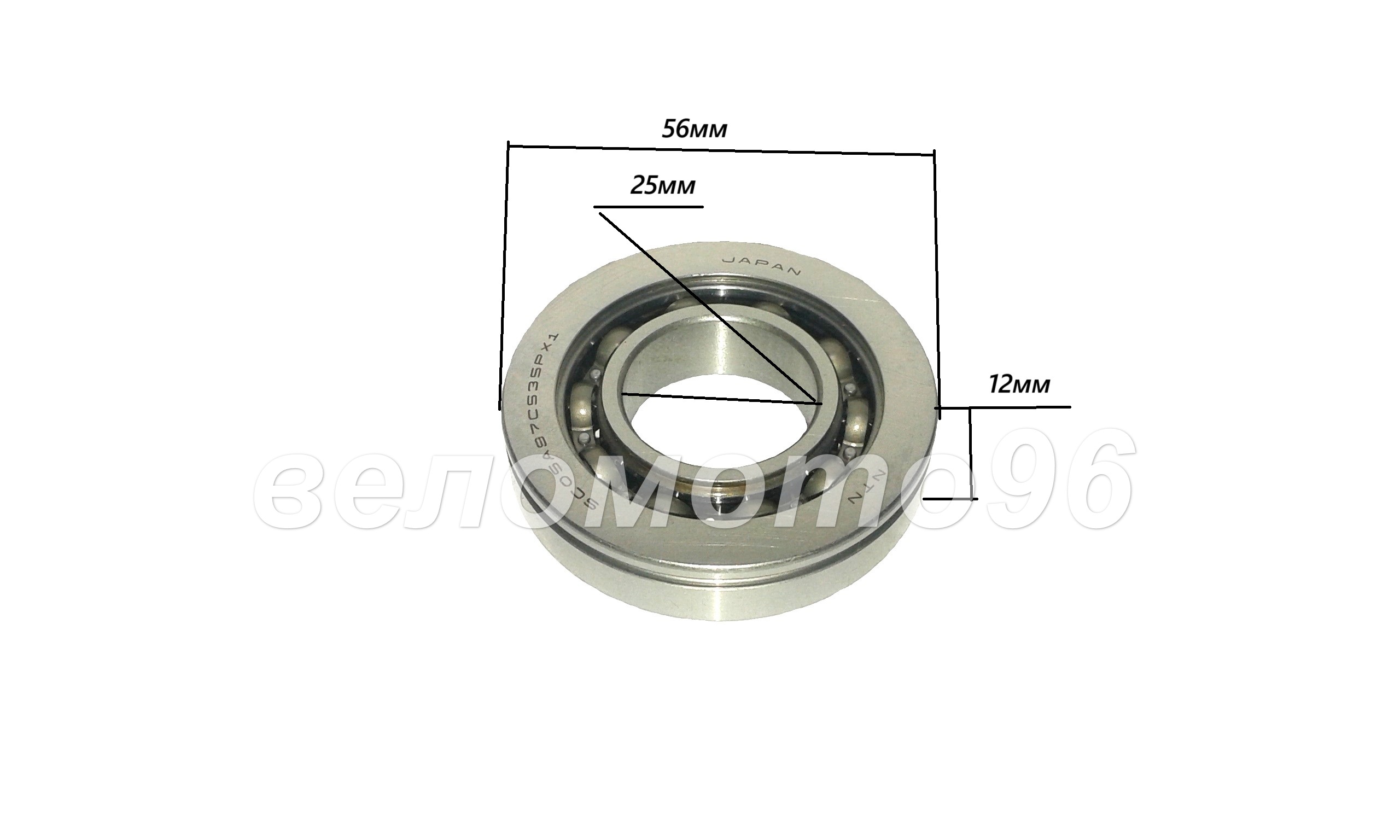 подшипник коленвала 52х25х13 (Suzuki, LETS, AD, SC05A51CS24PX1/2ASQF)   (Япония)   NTN