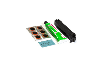 аптечка - клей 10 мл, заплатки Ø15мм-6 шт наждачка-1 шт,монтажки